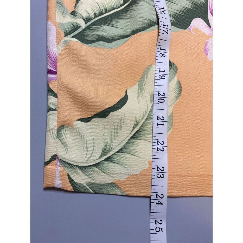 Tommy Bahama 100% Silk True Wrap Skirt Women Sz 8 Lilies Side Tie Tropical Aloha - Picture 9 of 9